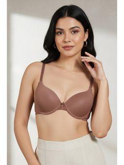 Zivame - Padded Moderate Lift Push Up Bra - Beige