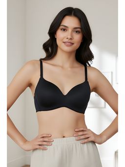 Zivame - At Work Wirefree T-Shirt Bra - Black