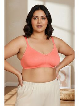 Zivame - Double Layered Wirefree No Sag Bra - Georgia Peach