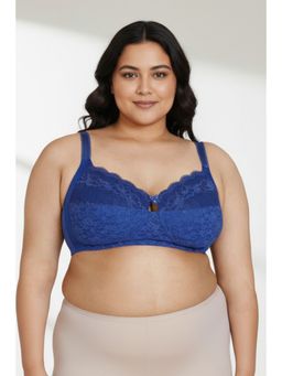 Zivame - True Curv Double Layered Non Wired 3/4th Coverage Sag Lift Bra - Blue