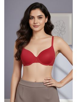 Zivame - Padded Wired Medium Coverage T-shirt Bra - Red