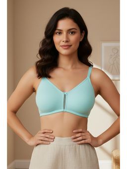 Zivame - Rosaline Double Layered Non Wired 3/4th Coverage Bra - Aruba Blue