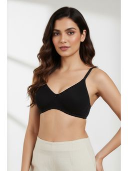 Zivame - Basics Double Layered Non Wired 3/4th Coverage Bra - Anthracite