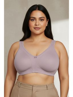 Zivame - Priority Double Layered Non Wired Full Coverage Sag Lift Bra-Elderberry - Purple