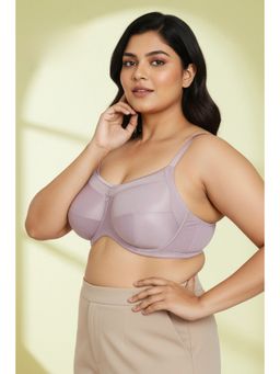 Zivame - Double Layered Wired Full Coverage Supper Support Bra - Elderberry