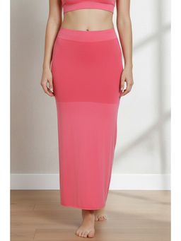 Zivame - All Day Flared Mermaid Reversible Saree Shapewear - Red N Pink