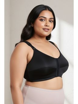 Zivame - Double Layered Non Wired Full Coverage Posture Correction Bra -Anthracite
