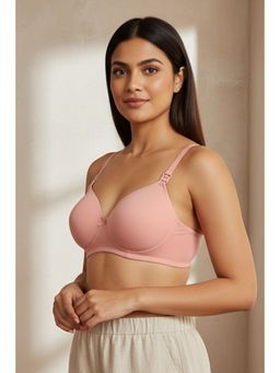 Zivame - Beautiful Basics Padded Non-wired 3-4th Coverage Maternitynursing Bra Peach Pearl Peach