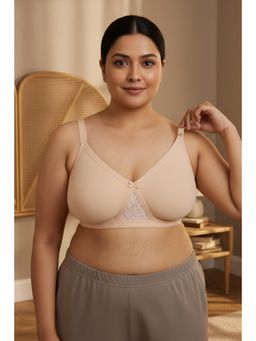 Zivame - True Curv Double Layered Non Wired Full Coverage Super Support Bra - Skin