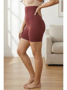 Zivame - All Day Seamless Highwaist Thigh Shaper - Wild Ginger -Brown