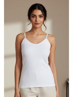 Zivame - Knit Cotton Camisole - Bright White
