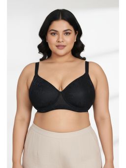 Zivame - True Curv Lightly Lined Wired 3-4th Coverage Super Support Bra-Anthracite