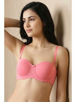 Zivame - Padded Wired 3-4th Coverage Strapless Bra - Pink