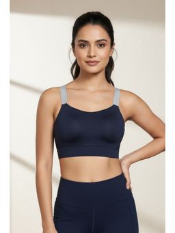 Zivame - High Impact Quick Dry Sports Bra - Navy Blue