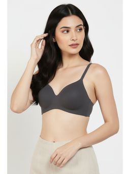 Zivame - Wonderwire Padded Wired 3/4Th Coverage T-Shirt - Grey