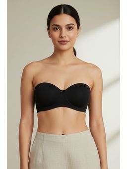 Zivame - Padded Wired 3/4Th Coverage Strapless Bra - Black