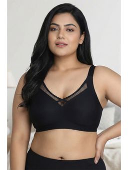 Zivame - True Curve Seamless Collective Padded Non Wired Full Coverage T-Shirt Bra - Black
