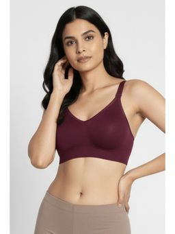 Zivame - Maternity Padded Seamless Nursing Bra - Beet Wine