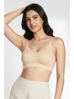 Zivame - Maternity Padded Seamless Nursing Bra - Skin