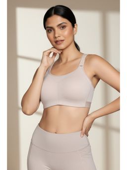 Zivame - Zelocity High Impact Quick Dry Sports Bra - Moon Light