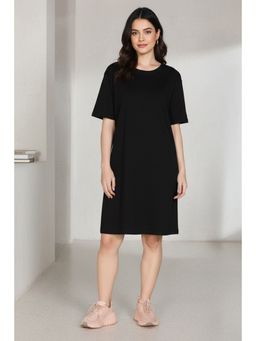 Zivame - Black Cotton Nightdress