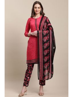 Rajnandini - Pink Cotton Blend Printed Kurta and Pant with Dupatta (Set of 3)