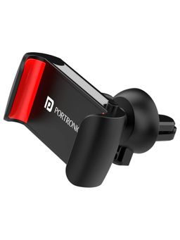 Portronics - Clamp 2 Car AC Vent Mobile Holder 360° Rotational, Strong Grip, Easy Set Up (Black)