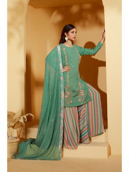 Suruchi Parakh - Womens Embellished Kurta with Palazzo and Dupatta (Set of 3)