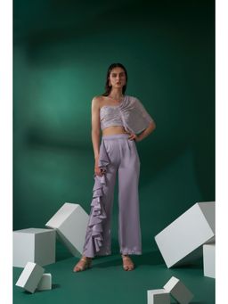 Suruchi Parakh - Womens Lavender Embellished Co-ord (Set of 2)