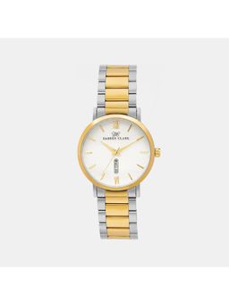 Darren Clark - Mens White Two Tone Analog Brass Watch 1002D-M0203 (M)