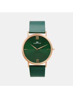 Darren Clark - Mens Green Dial Analog Leather Watch 1005L-L0314 (M)