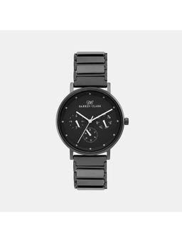 Darren Clark - Mens Black Chronograph Brass Watch 1006F-C0404 (M)