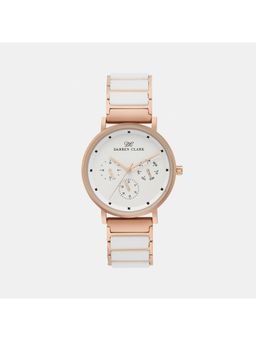 Darren Clark - Mens White Brass Chronograph Watch 1006M-C0302 (M)