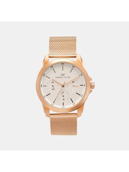 Darren Clark - Mens White Chronograph Brass Watch 1007C-E0302 (M)