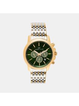 Darren Clark - Mens Green Chronograph Stainless Steel Watch 1008D-M0214 (M)