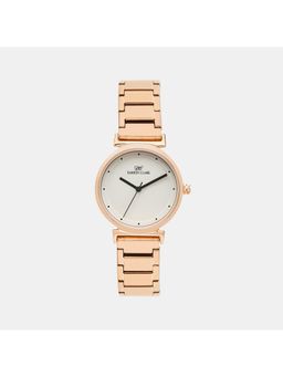 Darren Clark - Womens White Analog Brass Watch 2001C-M0302 (M)