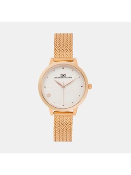 Darren Clark - Women Quartz White Dial Analog Mesh Watch 2006C-E0302 (M)
