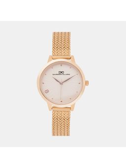 Darren Clark - Women Quartz Off White Dial Analog Mesh Watch 2006C-E0307 (M)