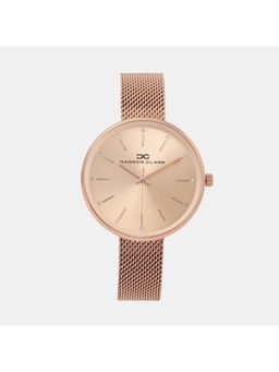 Darren Clark - Women Quartz Rose Gold Dial Analog Mesh Watch 2007C-E0307 (M)
