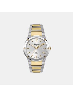 Ferragamo - Men White Analog Stainless Steel Watch (M)