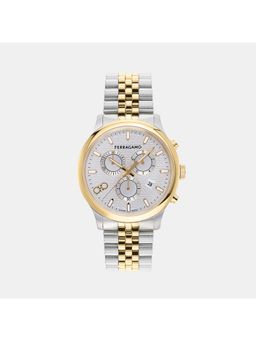 Ferragamo - Men Quartz Silver Dial Chronograph Stainless Steel Watch Sfez00724 (M)