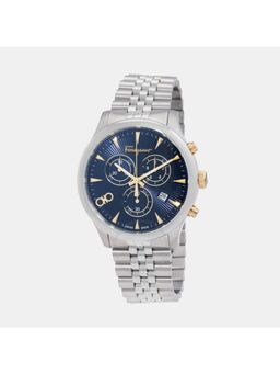 Ferragamo - Men Quartz Blue Dial Chronograph Stainless Steel Watch Sfez01324 (M)