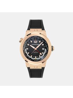 Ferragamo - Men Quartz Black Dial Analog Silicone Watch Sfha00324 (M)