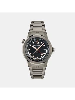 Ferragamo - Men Quartz Black Dial Analog Stainless Steel Watch Sfha00624 (M)