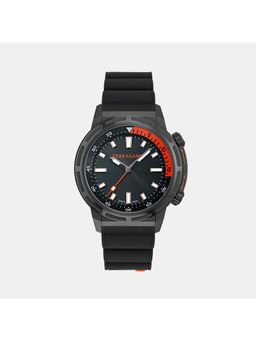 Ferragamo - Men Quartz Black Dial Analog Silicone Watch Sfja00224 (M)