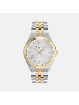 Ferragamo - Men Silver Analog Stainless Steel Watch Sfki00223 (M)