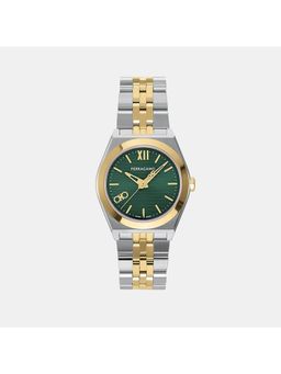 Ferragamo - Women Quartz Green Dial Analog Stainless Steel Watch Sfkj00524 (M)