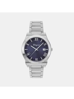 Ferragamo - Men Blue Analog Stainless Steel Watch Sfkm00423 (M)