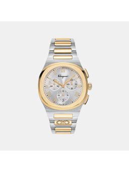 Ferragamo - Men Quartz Silver Dial Chronograph Stainless Steel Watch Sfkr00223 (M)