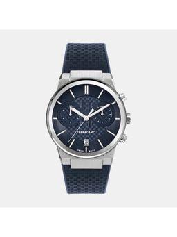 Ferragamo - Men Blue Chronograph Silicone Watch Sfme00923 (M)